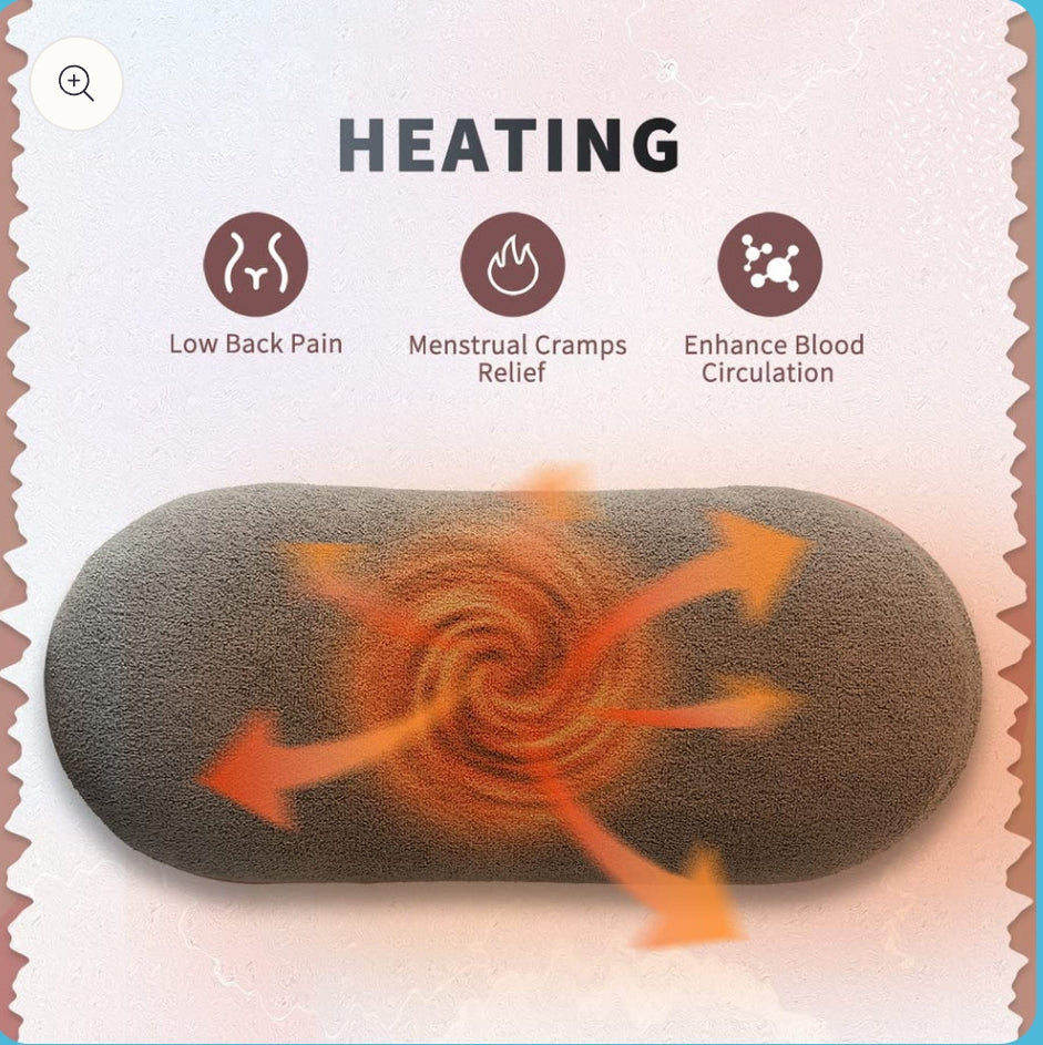 Portable Heating Pad for Period Cramp Relief, 4 Vibration Modes, 3 Heat Settings with LED Display